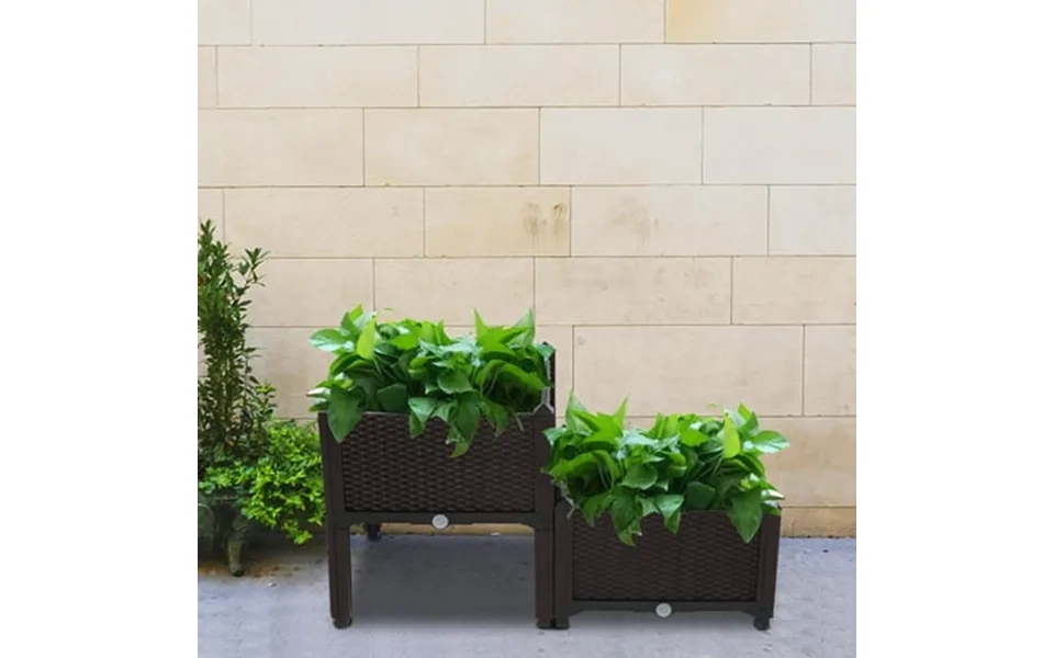 Itoproad Raised Garden Bed Resin Elevated Planter Box