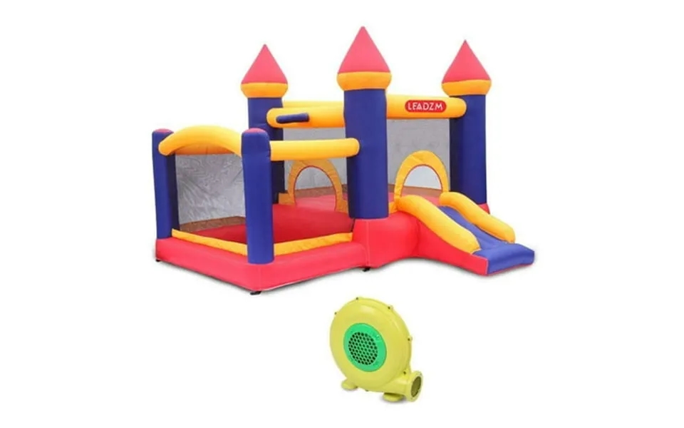 Itoproad Safe Inflatable Bounce House Castle Kids Slide Jumper Bouncer 2 Room With Blower