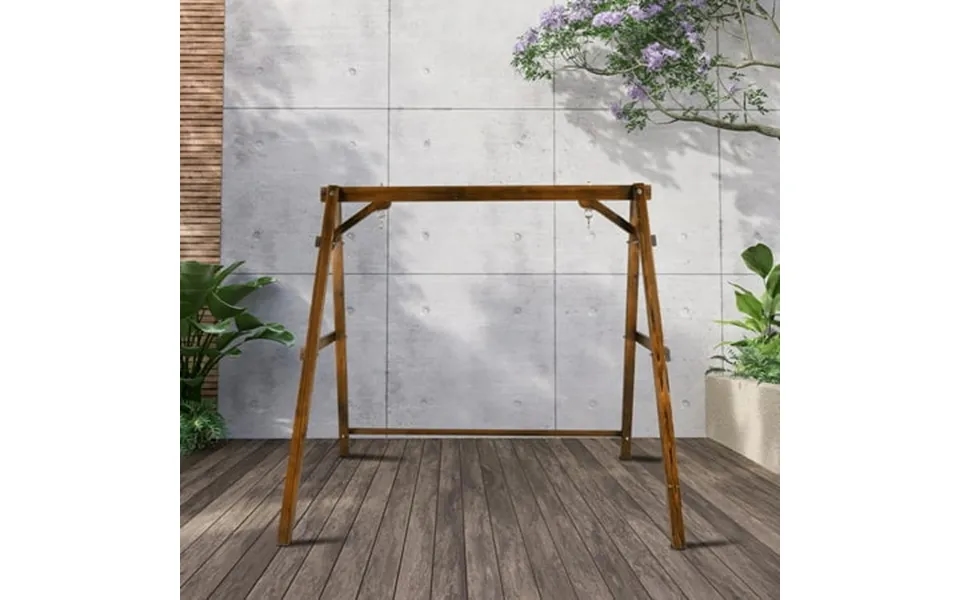 Itoproad Swing Stand Wooden Porch Swing Frame A-frame Carbonized 600lbs For 4ft Swing Chair
