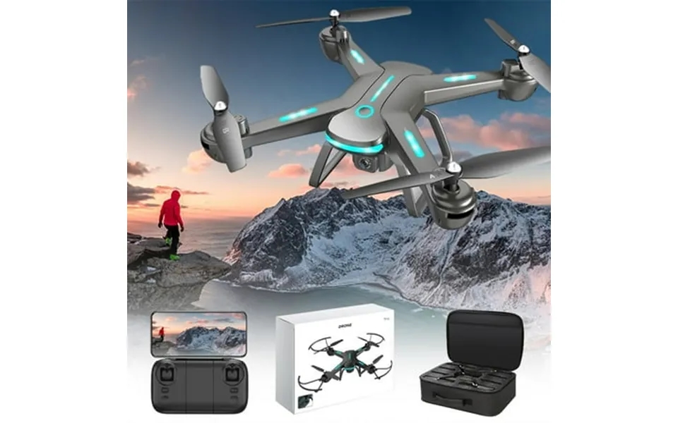 Iuyt6 Drone With 4k Dual Hd Fpv Camera Optical Fl-ow Localization Remote Control Toys Gifts For Boys Girls With Altitude
