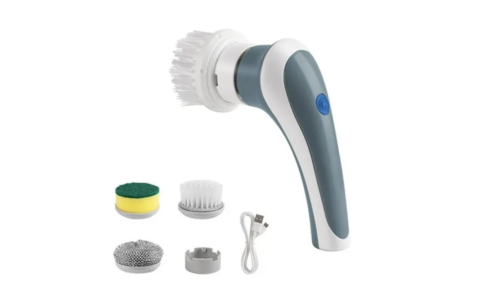 Iuyt6 Electric Rechargeable Cleaning Tools Grout Brush Electric Cleaning Brush With 3 Brush Heads Suitable For Bathroom