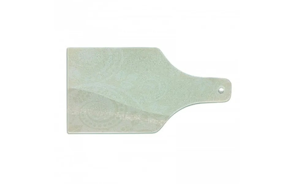 Ivory Cutting Board Shabby Form Ornamental Floral Curved Leaves Blooms Classic Feminine Flourish Pattern Tempered Glass