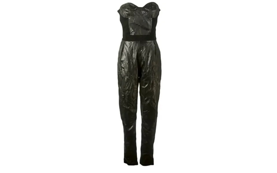 J. Lindeberg Women S Ramona Leather Jumpsuit Black Sz 36