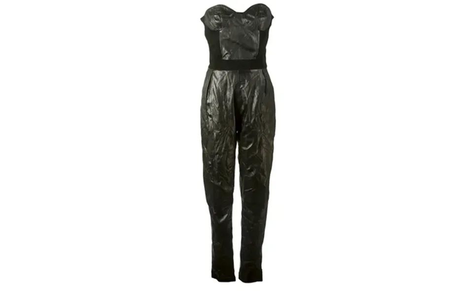 J. Lindeberg Women S Ramona Leather Jumpsuit Black Sz 36