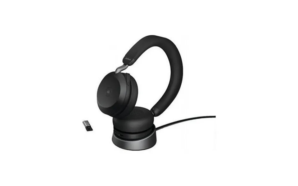Jabra Evolve2 75 Uc With Charging Stand-black-usb-a-27599-989-989 Evolve2 75 Uc Stereo With Charging Stand