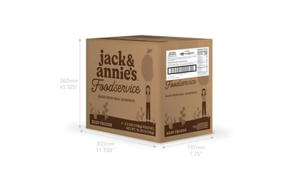 Jack And Annies Jackfruit Nugget 2.5 Pound -- 4 Per Case.