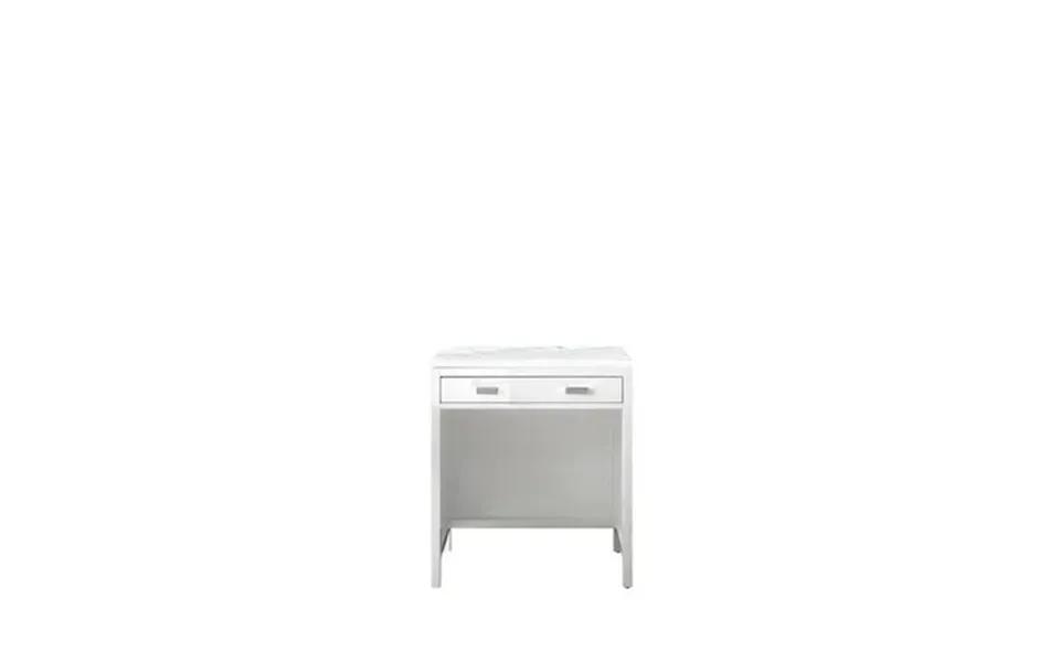 James Martin Vanities 30 Free-standing Countertop Unit Makeup Counter White W Solid Surface Top
