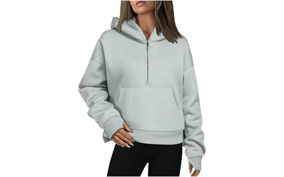Jicehd Blouse-clearances Sweatshirts For Women Half Zip Pullover Oversized Hoodies Sweaters Comfy Outfits Y2k Clothes Wi