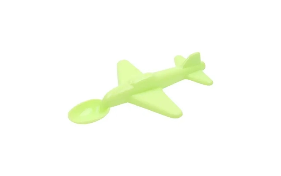 Jilgteok Small Airplane Spoon Heavyweight Disposable Spoons Heavy Duty Clear Cutlery - Plastic Utensils