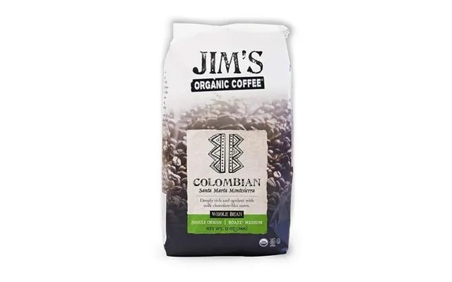 Jim S Organic Coffee Whole Bean Medium Roast Colombian 12 Oz Pack Of 3 product image