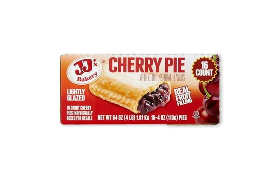 Jj S Bakery Lightly Glazed Cherry Pie 4 Oz 16-count