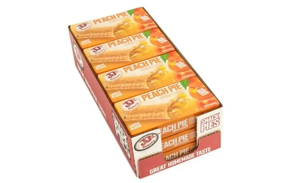 Jj S Bakery Peach Pie Snack Pies Individual Dessert Fresh-baked Nut-free Kosher Parve 4 Oz Each Case Of 48