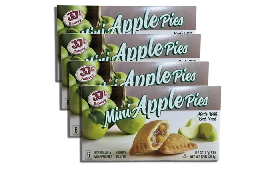 Jj S Mini Apple Fruit Pies Value Pack 6 Count Box Pack Of 4 24 Total Pies
