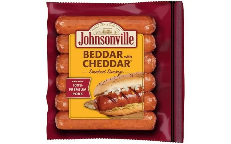 Johnsonville Fully Cooked Beddar With Cheddar Smoked Sausage Links 14 Ounce -- 10 Per Case