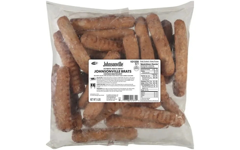 Johnsonville Heat And Serve Ultimate Cooked Bratwurst 80 Ounce -- 2 Per Case