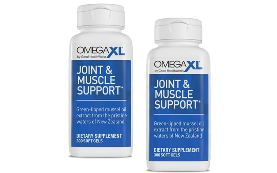 Joint & Muscle Support Supplement - Green Lipped Mussel Oil Soft Gel Pills Drug-free 300 Count