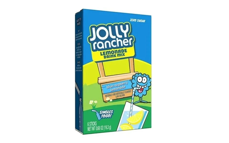 Jolly Rancher Singles To Go Lemonade Drink Mix 6 Pack - Blue Raspberry Lemonade