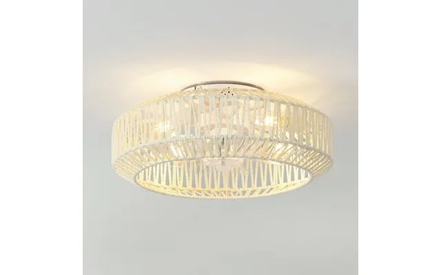 Jonathan Y Jyl9730b Rowan 19.5 4-light Modern Bohemian 6-speed Metal Rattan Mobile-app Remote-controlled Lantern Led Cei product image