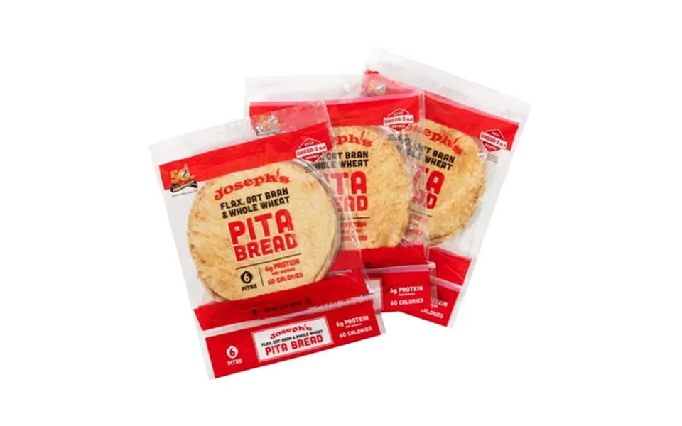 Joseph’s Low Net Carb Flax Pita Bread 3 Pack 18 Count