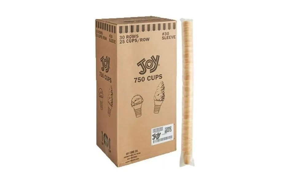 Joy 30 Flat Bottom Ice Cream Cake Cones - 750 Case Versatile & Delicious