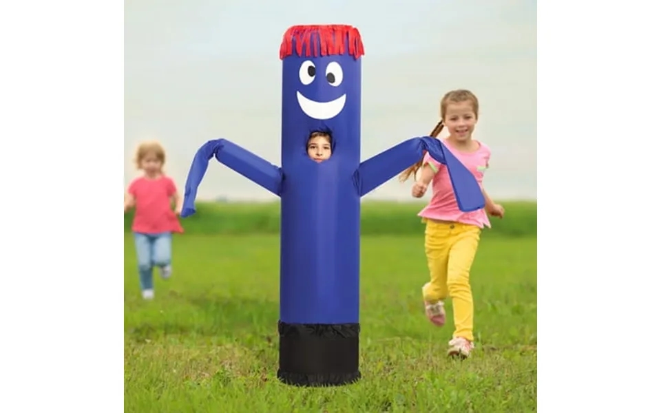 Joyfy Inflatable Halloween Costume For Child Inflatable Tube Waving Arms And Dancing Full Body Dress Up Blue