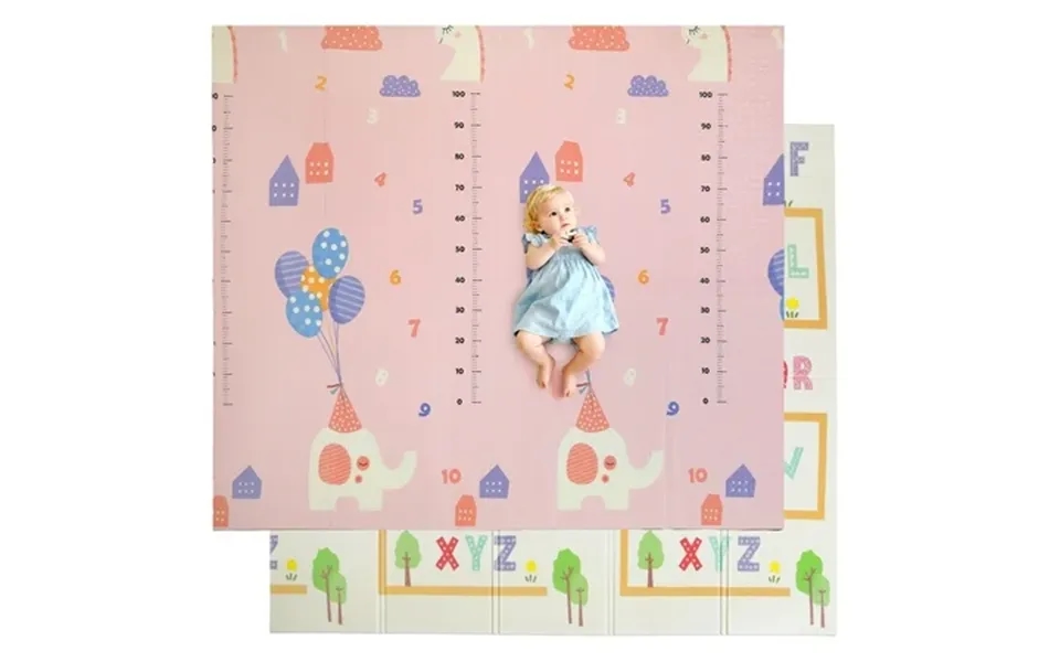 Joystone Baby Play Mat 78 X 70 Extra Large Reversible Foam Play Mat Non-toxic Foldable Animal Print Waterproof Crawl Mat