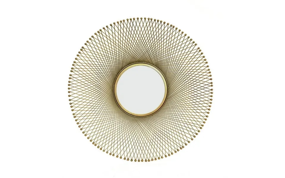 Jth Luxe Stellar 31.5 Round Gold Accent Mirror