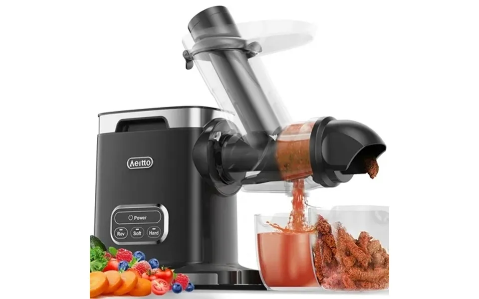 Juicer Machine Aeitto Cold Press Juicer 3.6 Inch Wide Chute Slow Masticating Juicer For Fruits And Vegetables With 2-spe