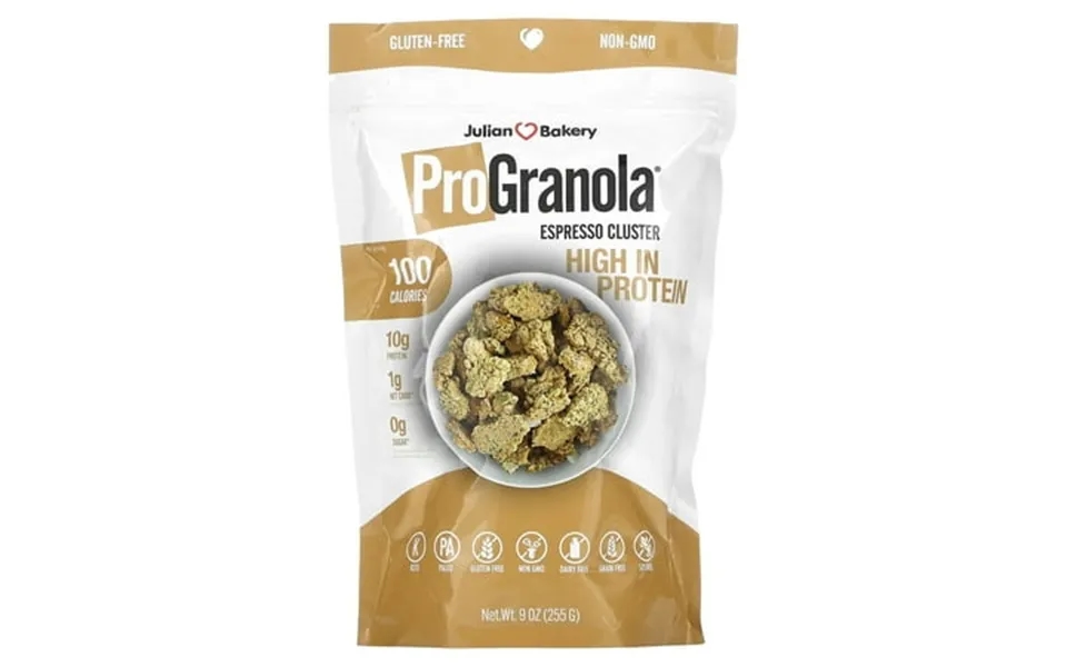 Julian Bakery Progranola Espresso Cluster 9 Oz 255 G Pack Of 4