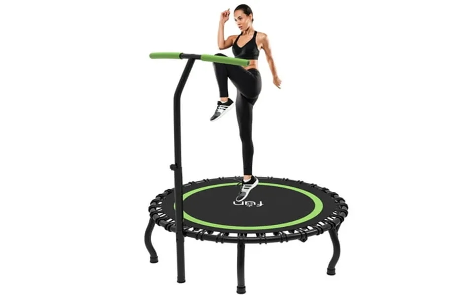 Jump Into Fun 40 48 50 Fitness Mini Trampoline For Adults Foldable Trampoline With Bungees Adjustable Foam Handle 330lbs