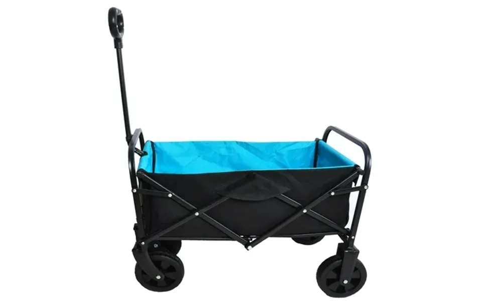 Jump Into Fun Collapsible Wagon Mini Wagons Carts Heavy Duty Foldable With Push Bar Beach Wagon With Big Wheels For Sand
