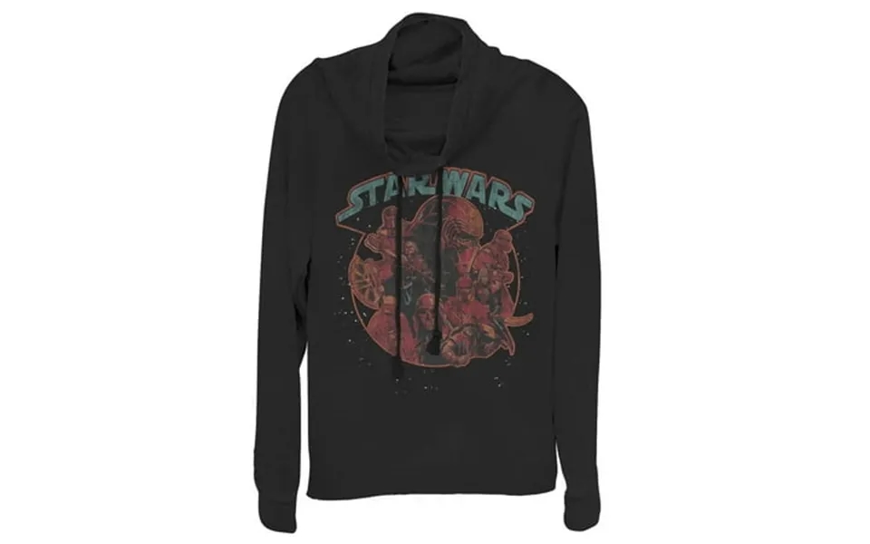 Junior S Star Wars The Rise Of Skywalker Dark Side Stars Cowl Neck Sweatshirt Black X Large