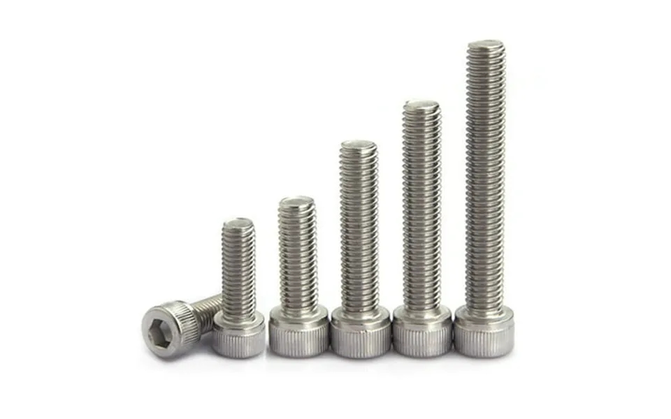 Junter 100pcs M1.6 X 6mm A2 Stainless Steel Allen Hex Head Socket Cap Screw All Thread Din912