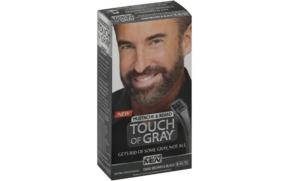 Just For Men Touch Of Gray Mustache & Beard Hair Treatment Dark Brown & Black