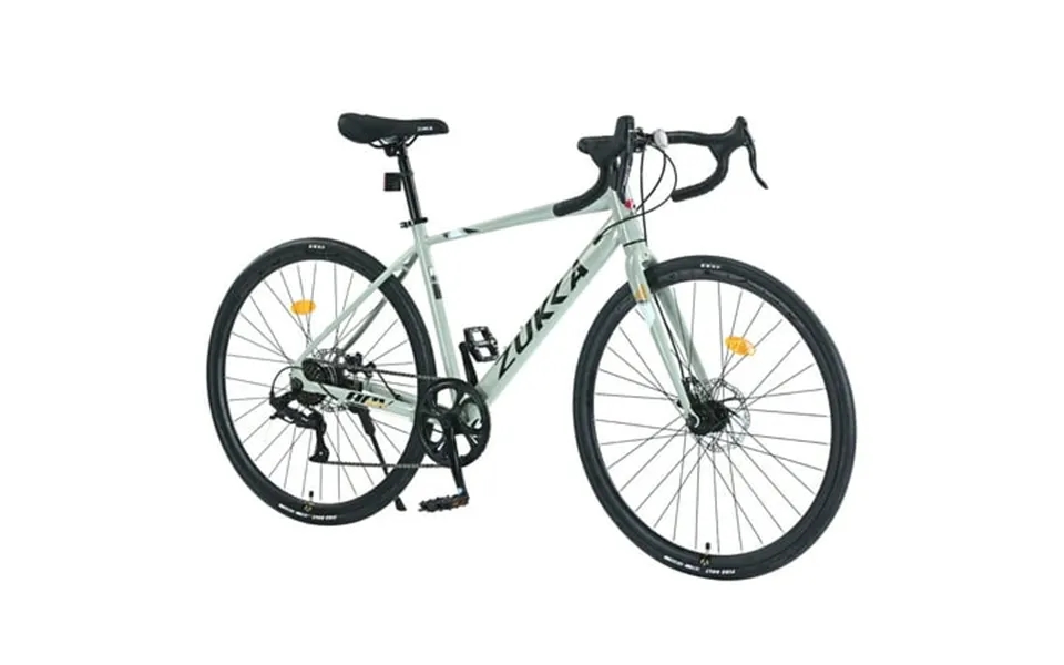 Juuar 700c Road Bike 7 Speed Disc Brake Racing Bike Lightweight Aluminum Frame City Bike Bicycle For Men Women Green