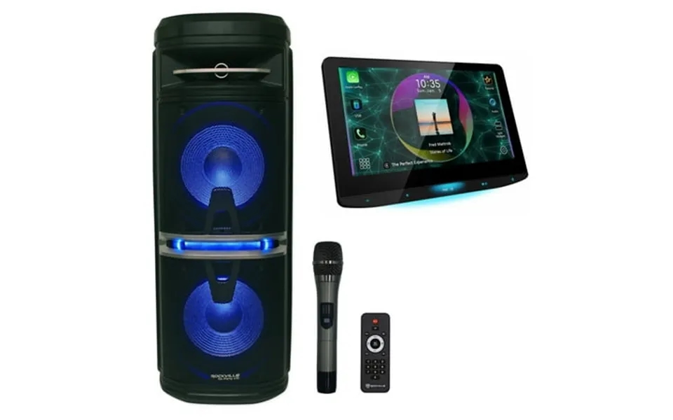 Jvc Kw-z1000w 10.1 Hd Car Monitor Wireless Carplay Receiver Party Speaker