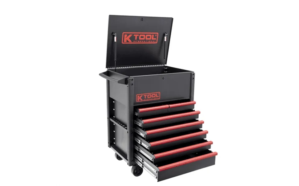 K Tool International Service Cart Premium 7 Drawer 750 Lb. Matte Black