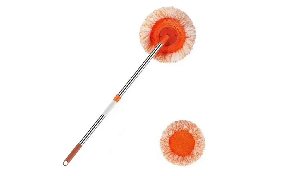 Kabnic 360 Rotatable Adjustable Cleaning Mop With Mop Heads - Extendable Spin Mop For Floor Wall And Bathroom Cleaning