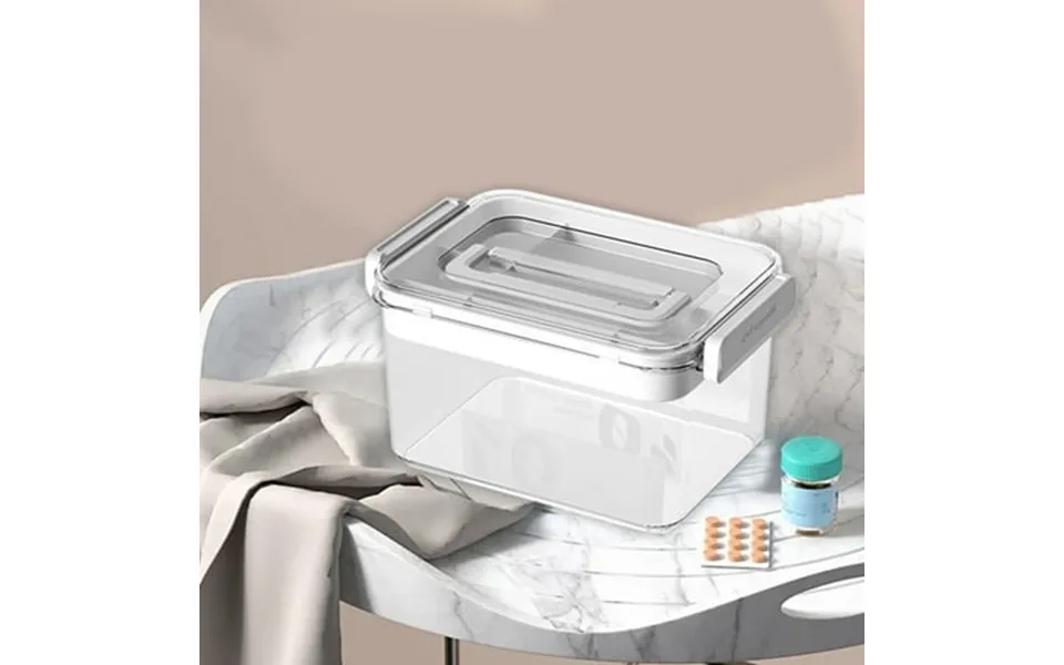 Kabnic Medicine Storage Box Multi-layer Drug Box Family Fitting Household Large Capacity Drug Box Medication Organizer D