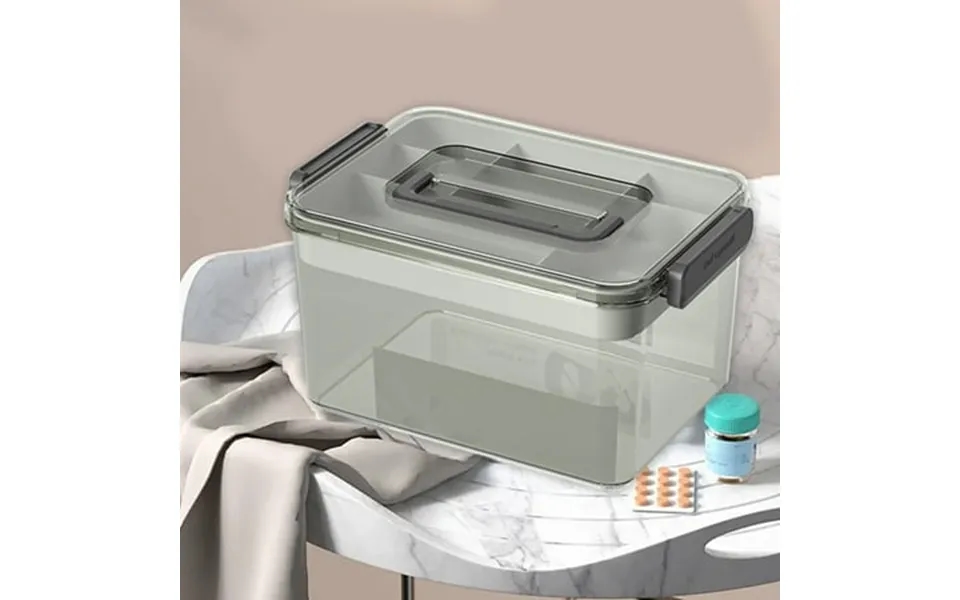 Kabnic Medicine Storage Box Multi-layer Drug Box Family Fitting Household Large Capacity Drug Box Medication Organizer D