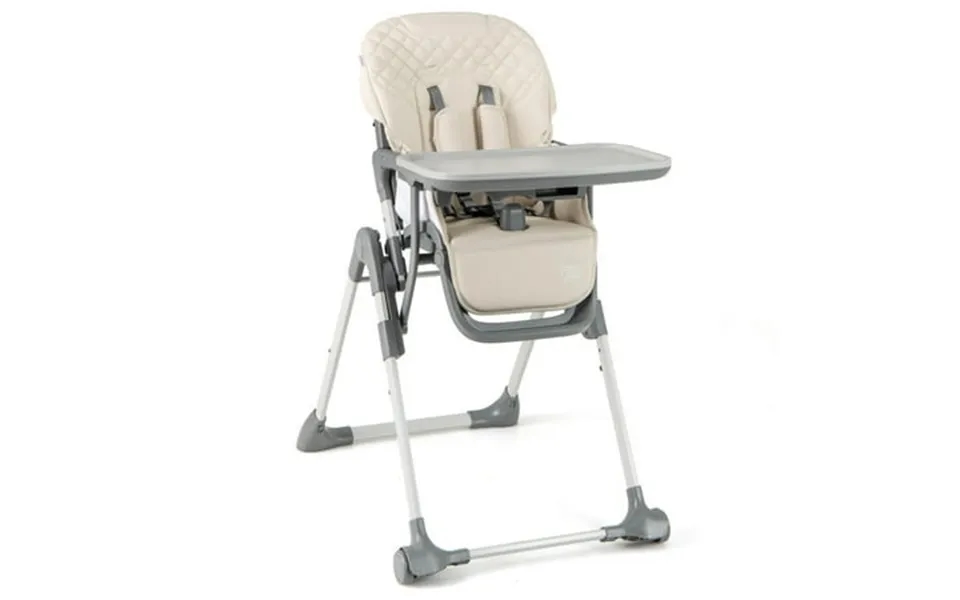 Kadyn Baby Highchair High Chairs Toddler Chair Foldable High Chair With Footrest And Detachable Tray-beige