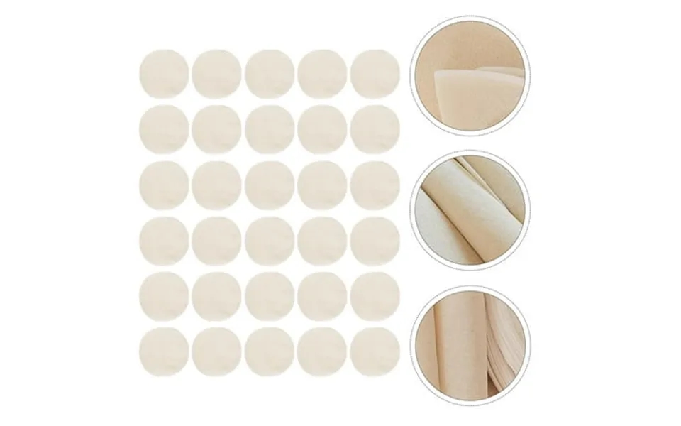 Kakowely Cotton Steamer Pads 30pcs Beige Round For Traditional Chinese Steamed Food