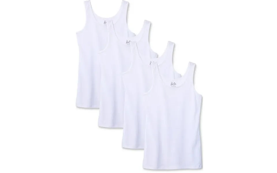 Kalon Women S 4-pack Scoop Neck Tank Top Base Layer Large White
