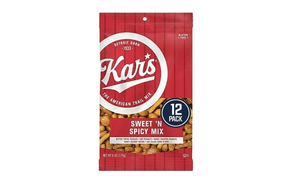 Karâ S Nuts Sweet  N Spicy Trail Mix 6 Oz Individual Snack Packs  Bulk Pack Of 12 Gluten-free Snack Mix