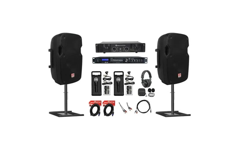 Karaoke Machine Recording System W 8 Speakers 2 Mics Vocal Effects 9-band Eq