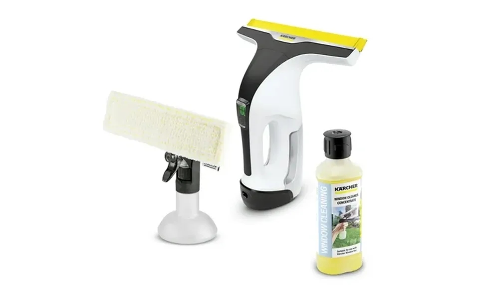 Karcher Wv 6 Plus Cordless Window Vacuum Cleaner Glass Mirror Window Car And Shower Squeegee - With Microfiber Pad And S