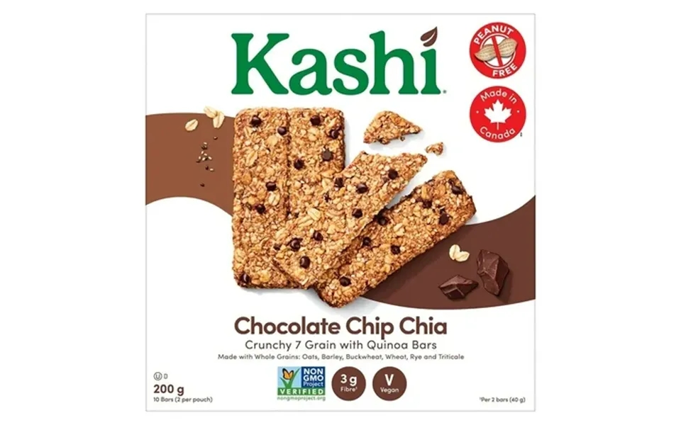 Kashi Seven Grain With Quinoa Bars Chocolate Chip Chia Non-gmo 200g 7