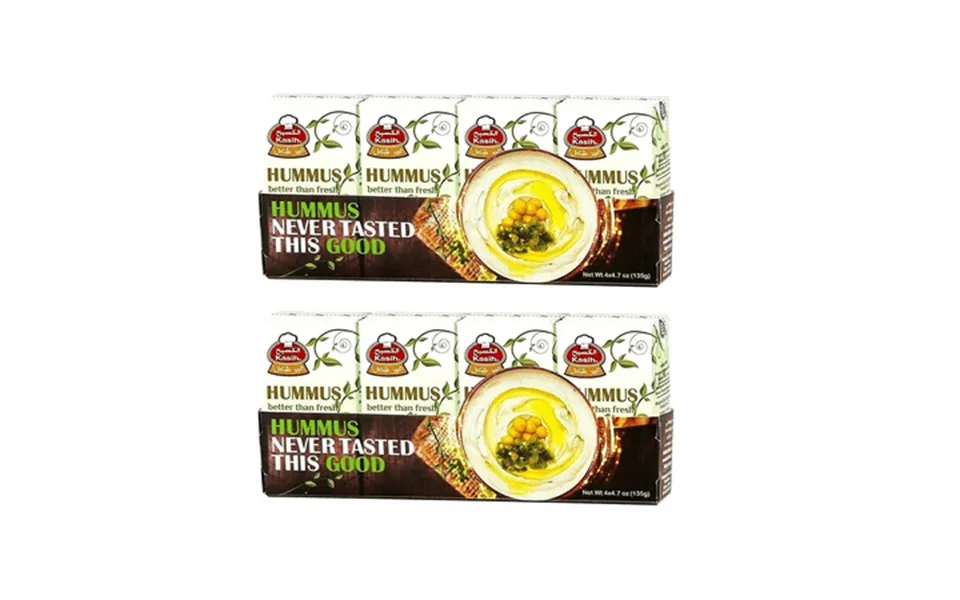 Kasih Hummus With Tahini 8 Mini Packets 135g 5oz Each