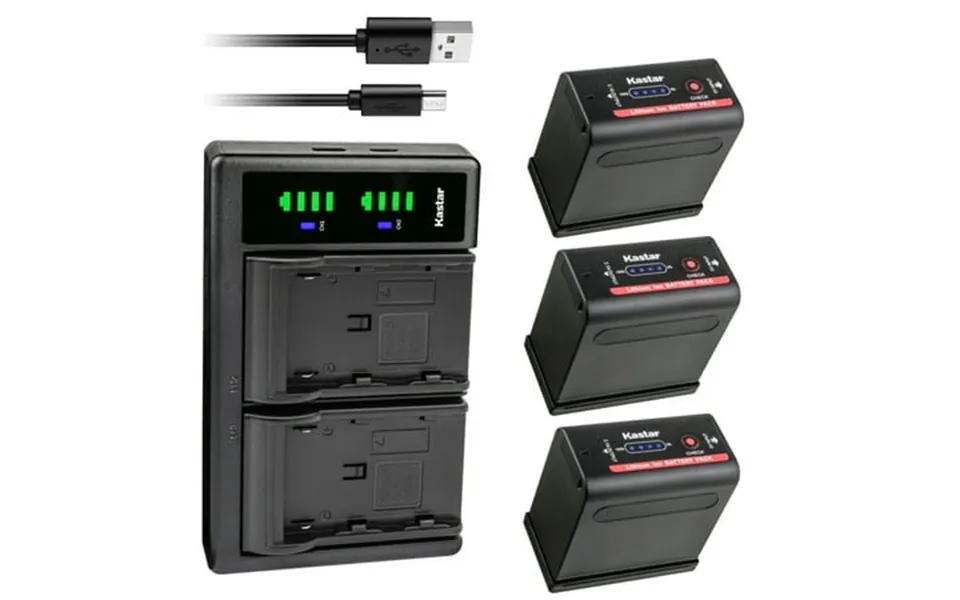 Kastar 3-pack Battery And Ltd2 Usb Charger Replacement For Canon Uc-x45 Uc-x50 Uc-x55 V40 V40hi V50hi V60hi V65hi V72 V7