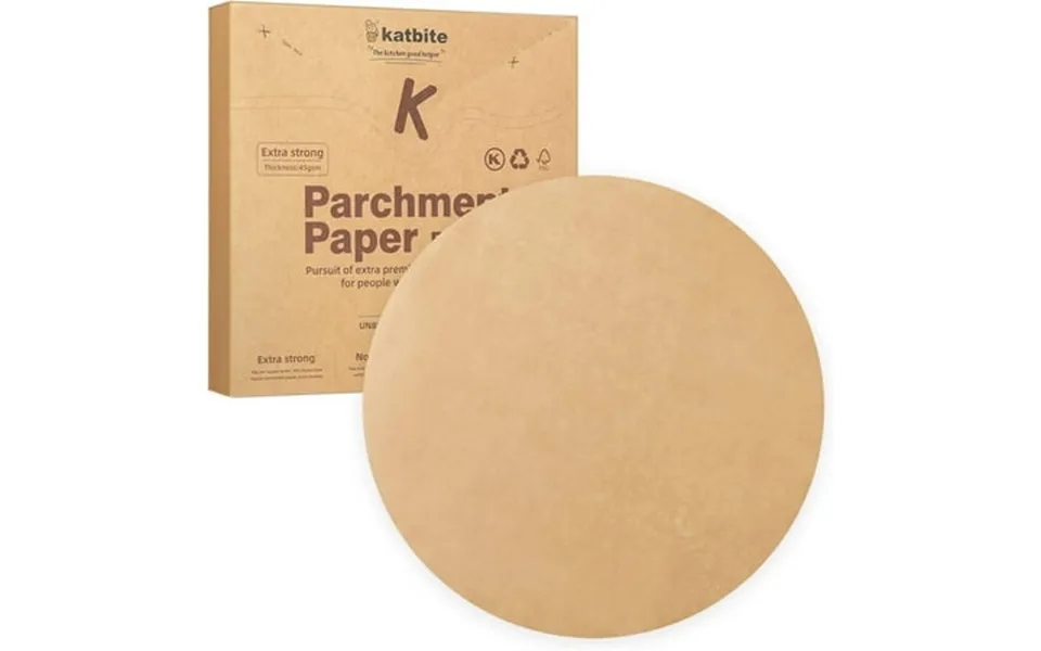 Katbite 200pcs 8 Inch Parchment Paper Rounds Unbleached & Non-stick Precut Parchment Circles For Spring Pan Storage Free